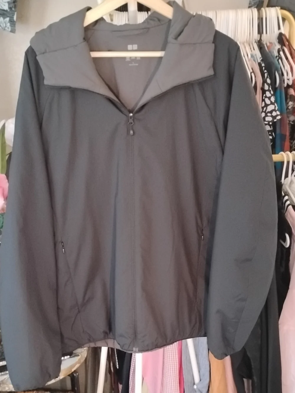 Uniqlo Black Hooded Performance Jacket
